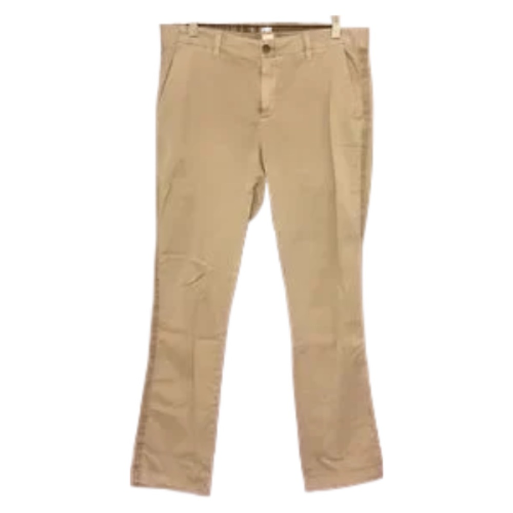 Gap Girlfriend Chino Cotton Straight Leg Pants Tan Khaki Size 6